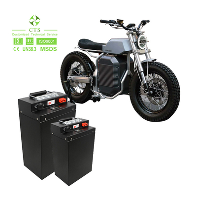 ई-बाइक / मोटरसाइकिल के लिए डीप साइकिल लिथियम आयन बैटरी 60V 72V 20ah 100ah