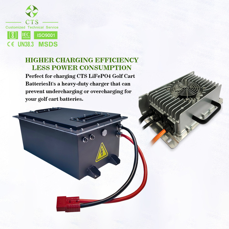सीटीएस lfp बैटरी पैक ODM 48v 100ah 160Ah 200Ah 300Ah गोल्फ कार्ट ईवी के लिए लिथियम बैटरी पैक