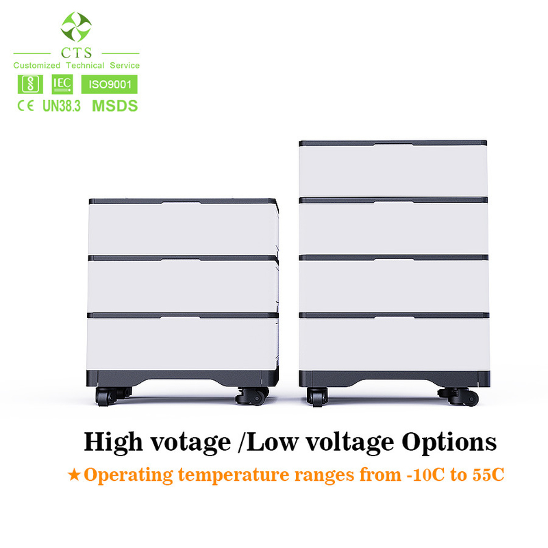 Home Solar Lifepo4 स्टैकेबल बैटरी पैक 100v 200v 300v 400v 100ah लिथियम आयन एनर्जी स्टोरेज के लिए